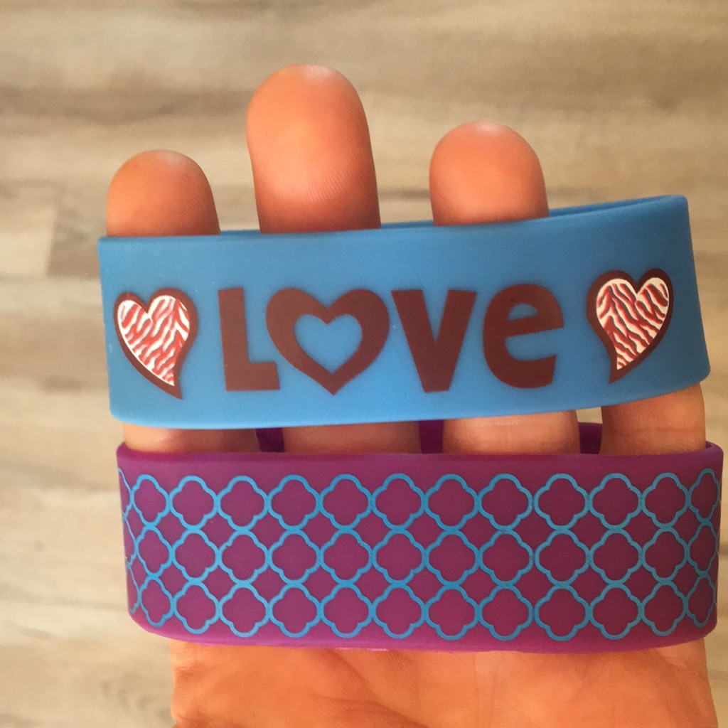 Two Rubber Bracelets